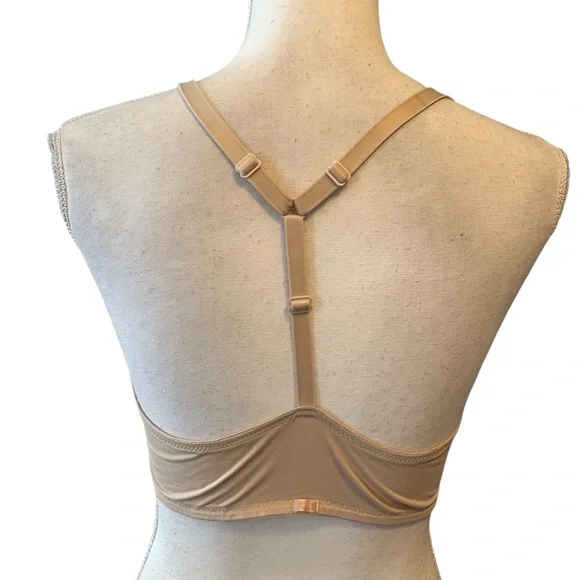 Victoria’s Secret PINK Front Closure Wear Everywhere Push Up Bra SZ 36C in Nude - Picture 4 of 6